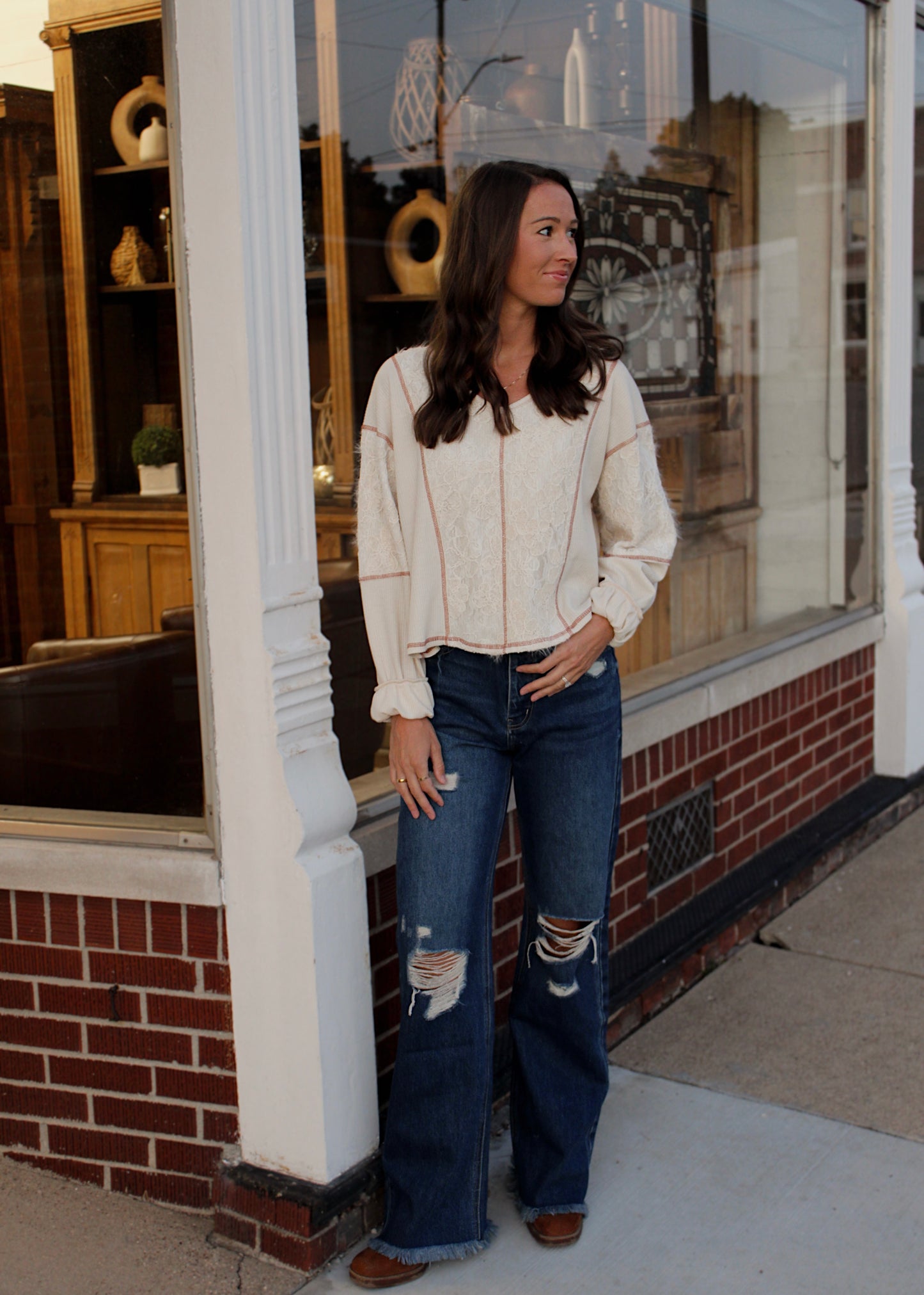 FALL FLORAL - Waffle Knit
