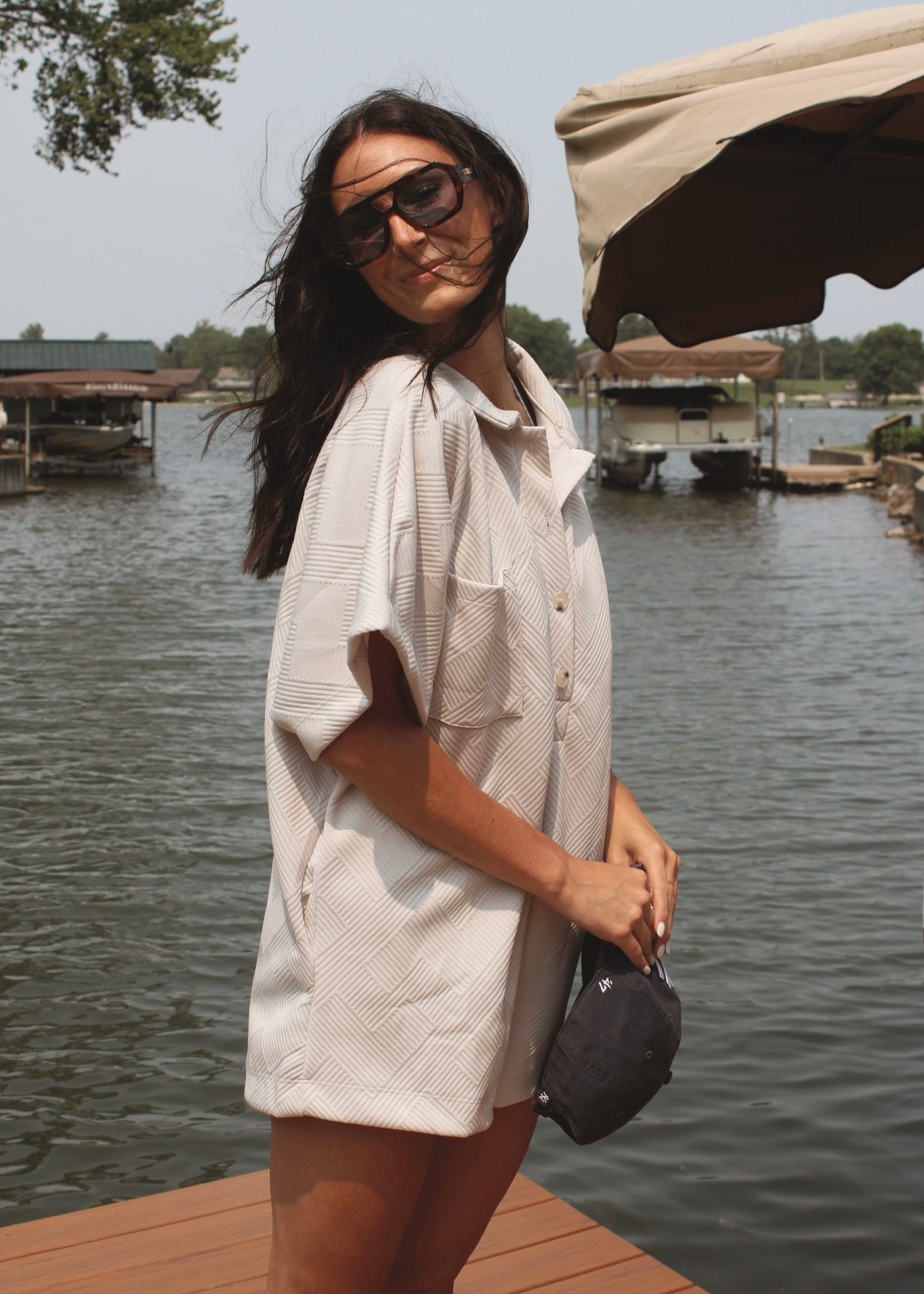 PTO APPROVED • Textured Oversized Romper