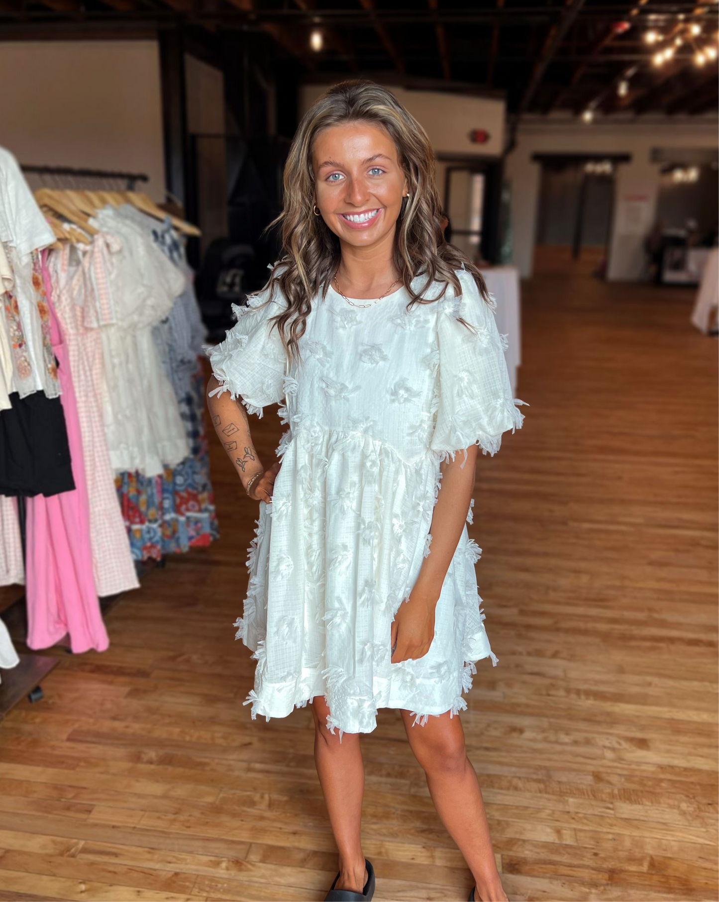 TIMELESS - Ivory Mini Dress