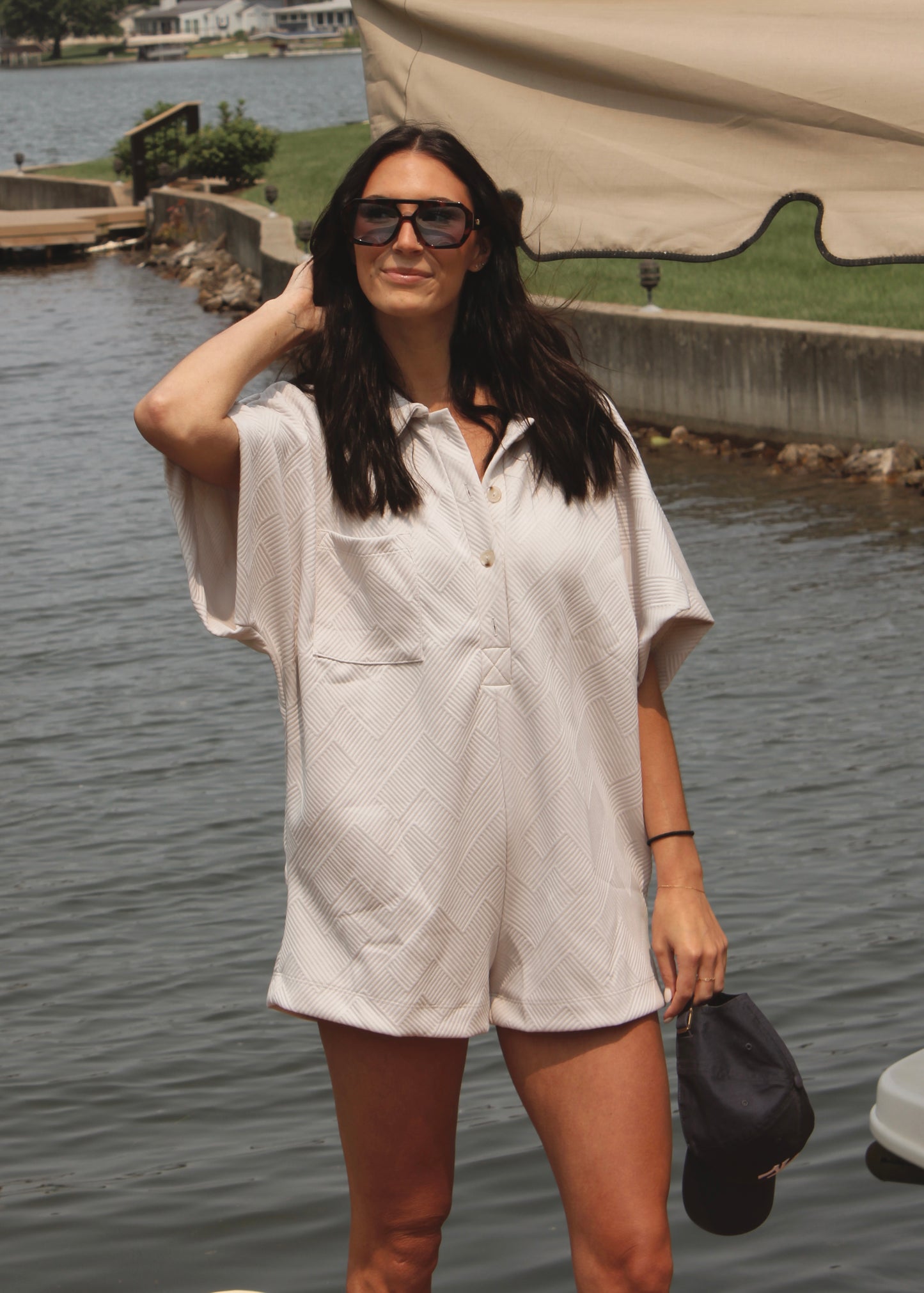 PTO APPROVED • Textured Oversized Romper
