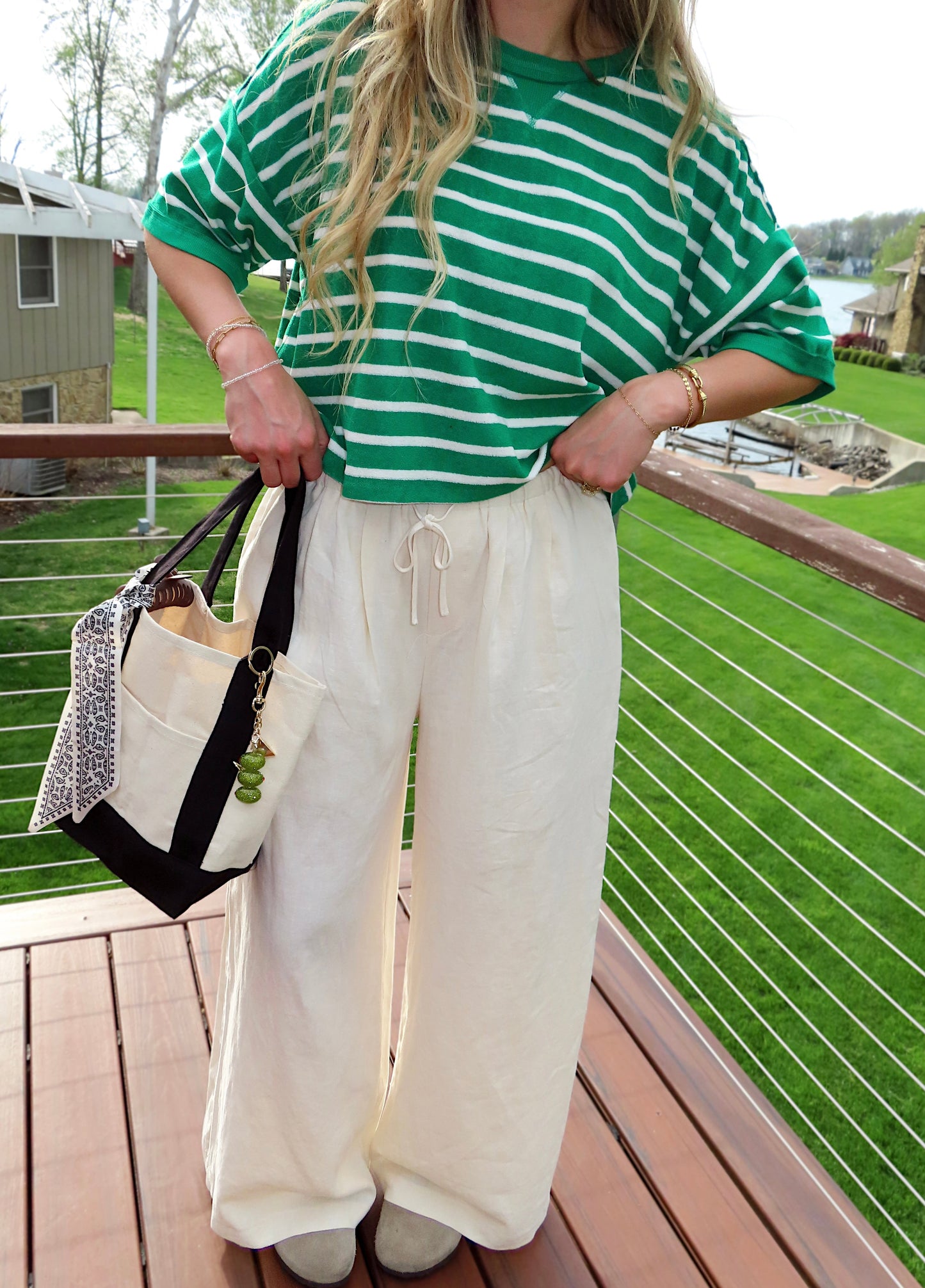 SALT AIR - Ivory Linen Pants