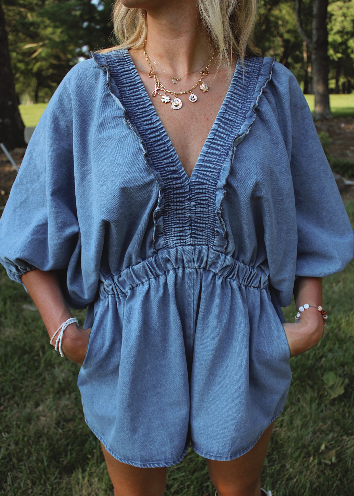 WEEKEND • Denim Romper