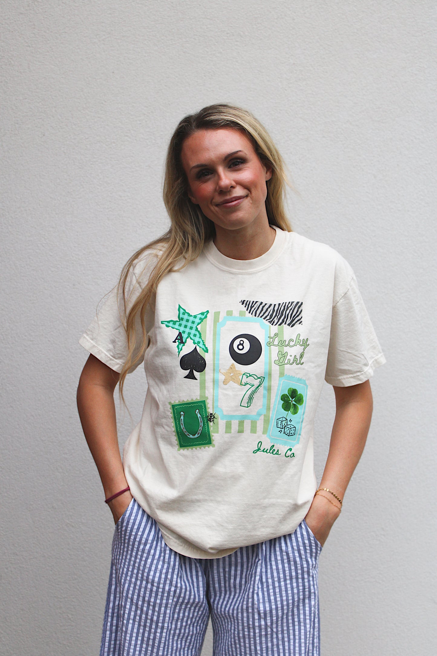 LUCKY GIRL - Comfort Colors Tee