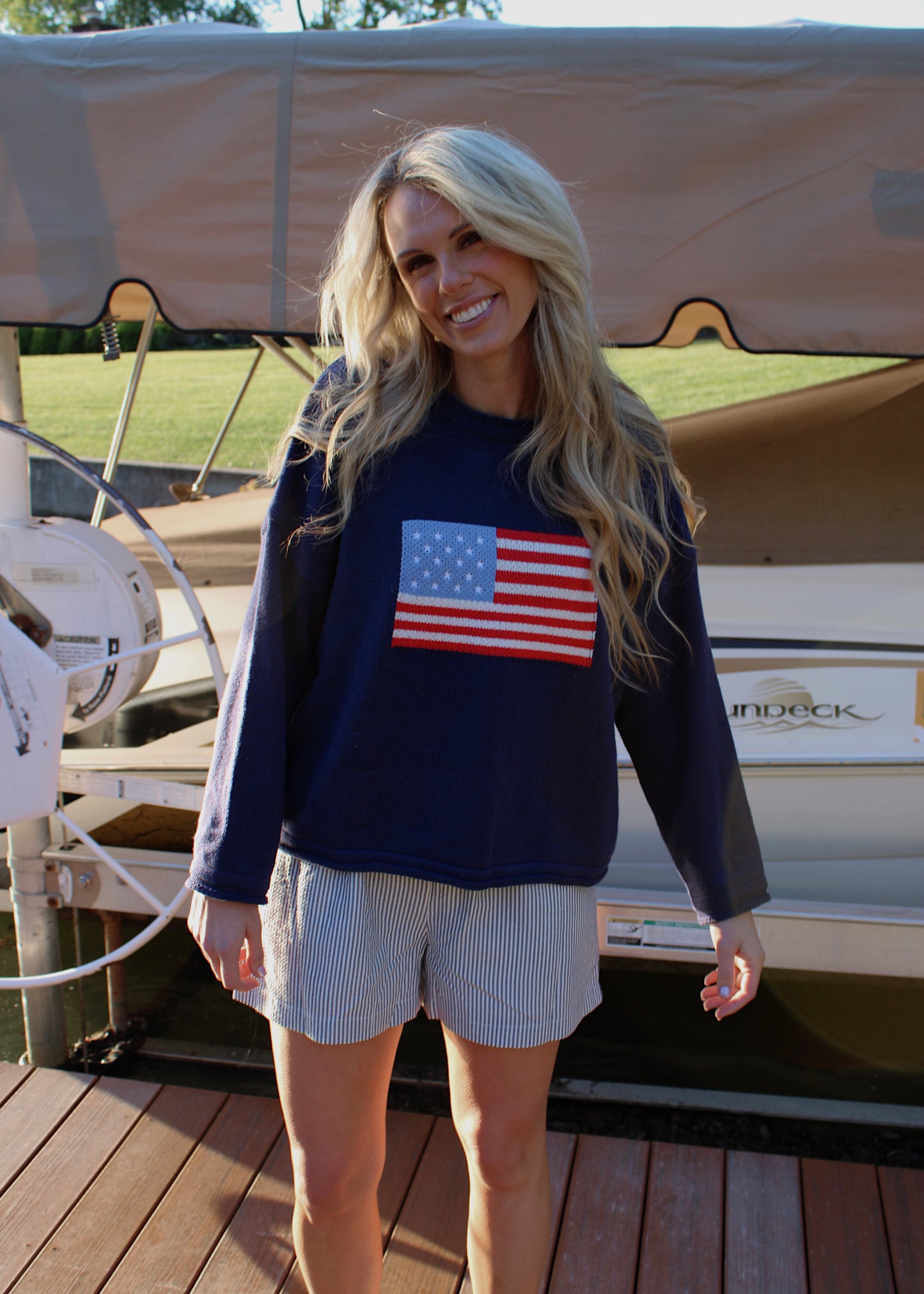 ON THE COAST - Navy USA Knit