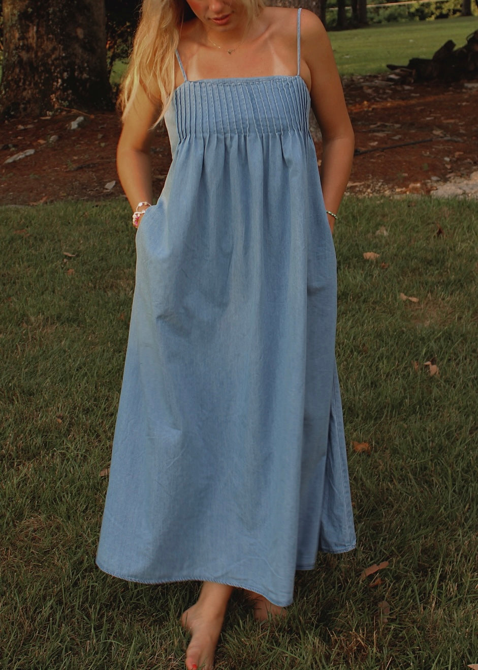 SIMPLY SUNKISSED • Denim Dress