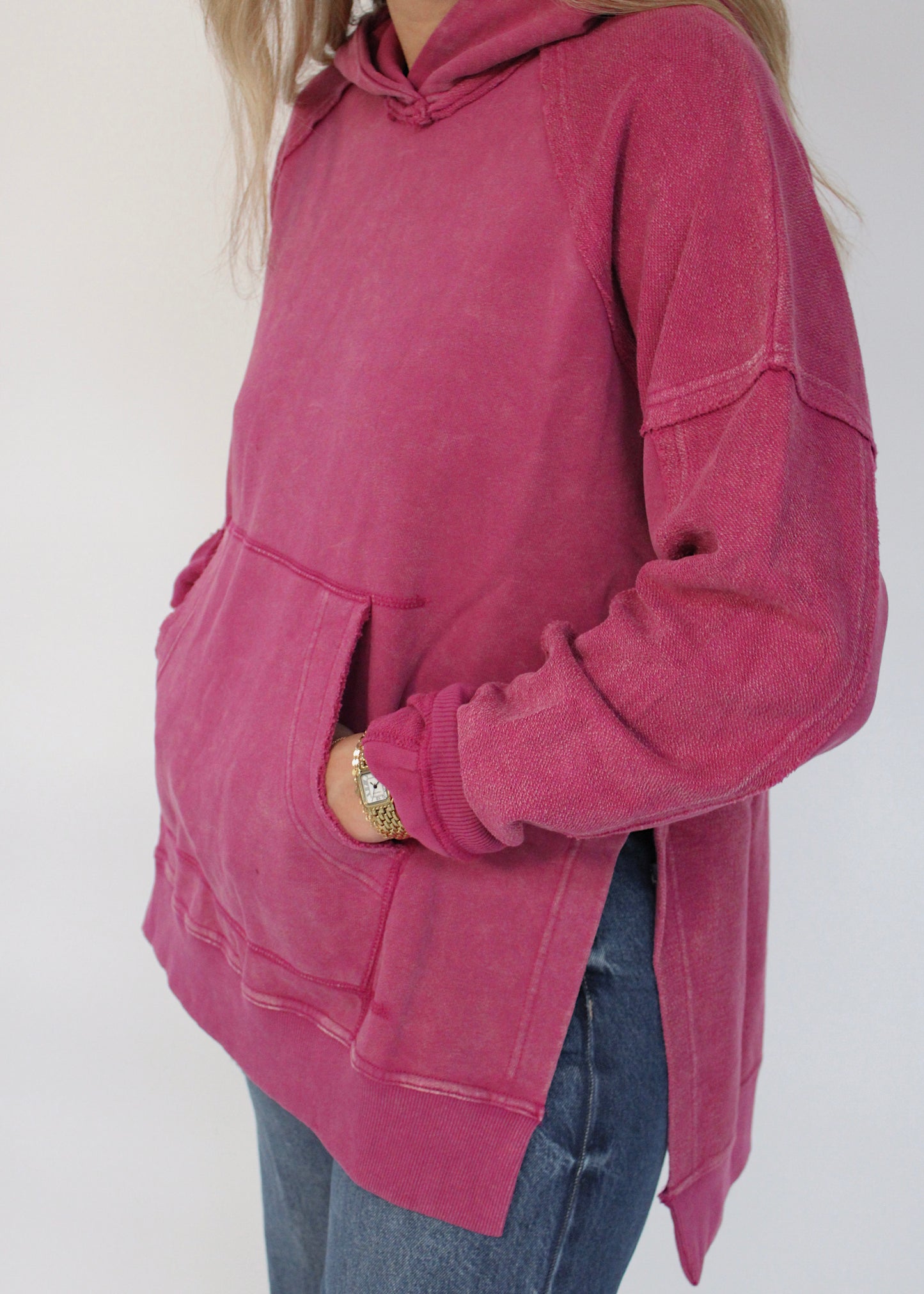 BERRY CRUSH - Side Slit Hoodie