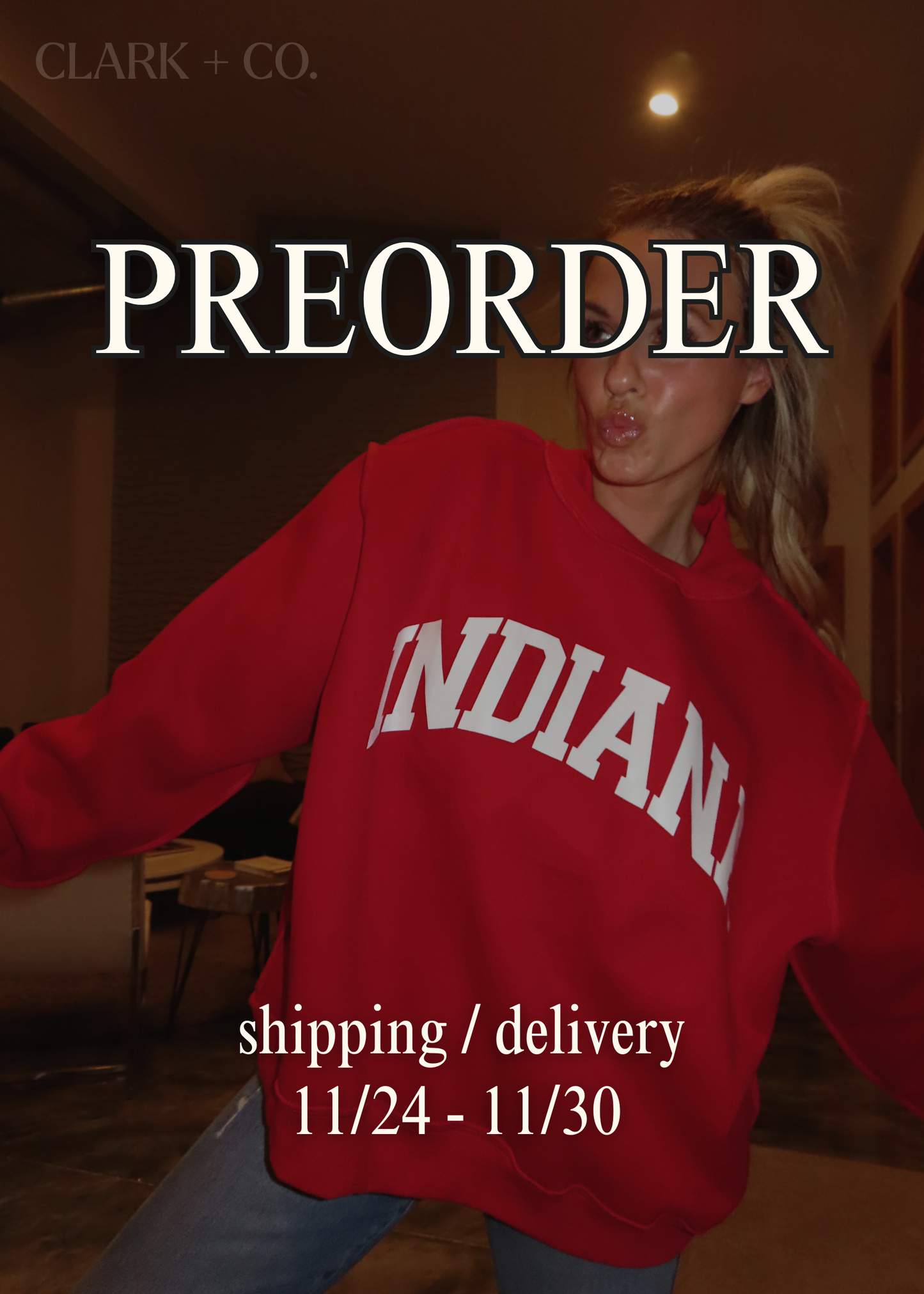 PREORDER - INDIANA Reversible Mockneck - Crimson