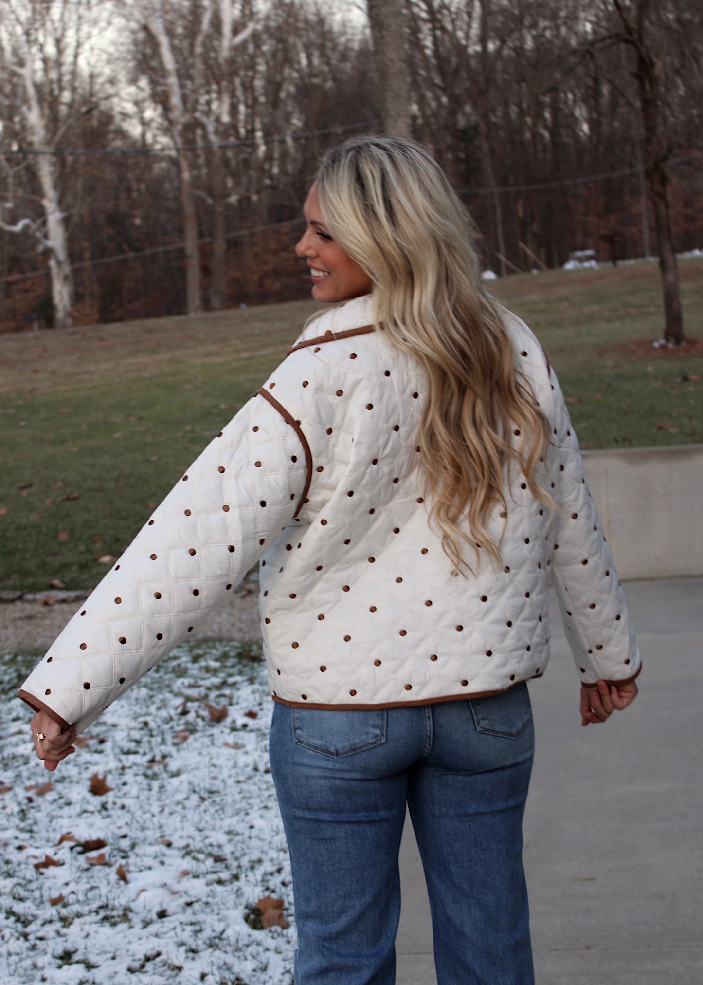 TWINKLE DOT - Quilted Spotted Jacket