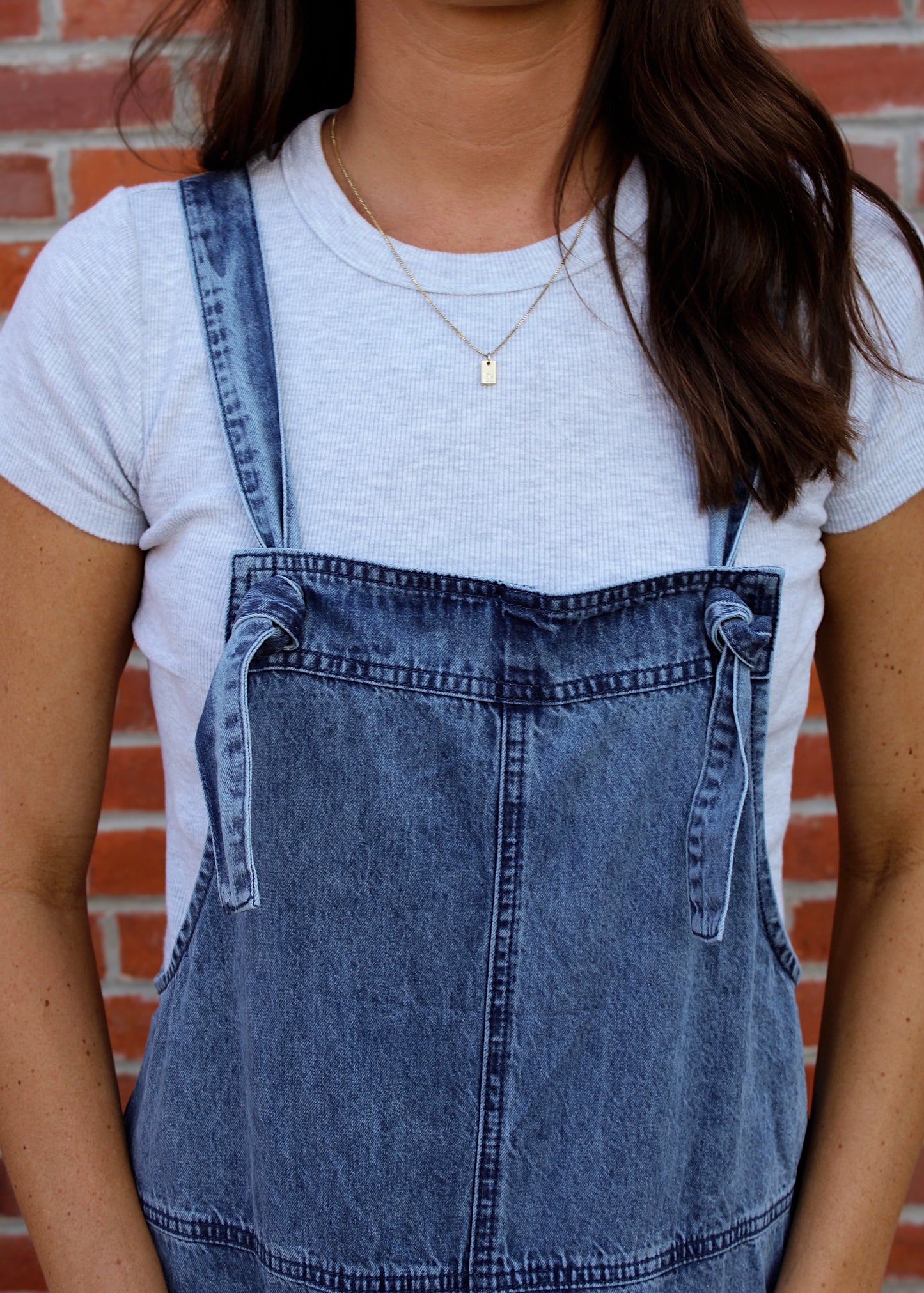 DAY AT THE WINERY -  Denim Tie Overalls