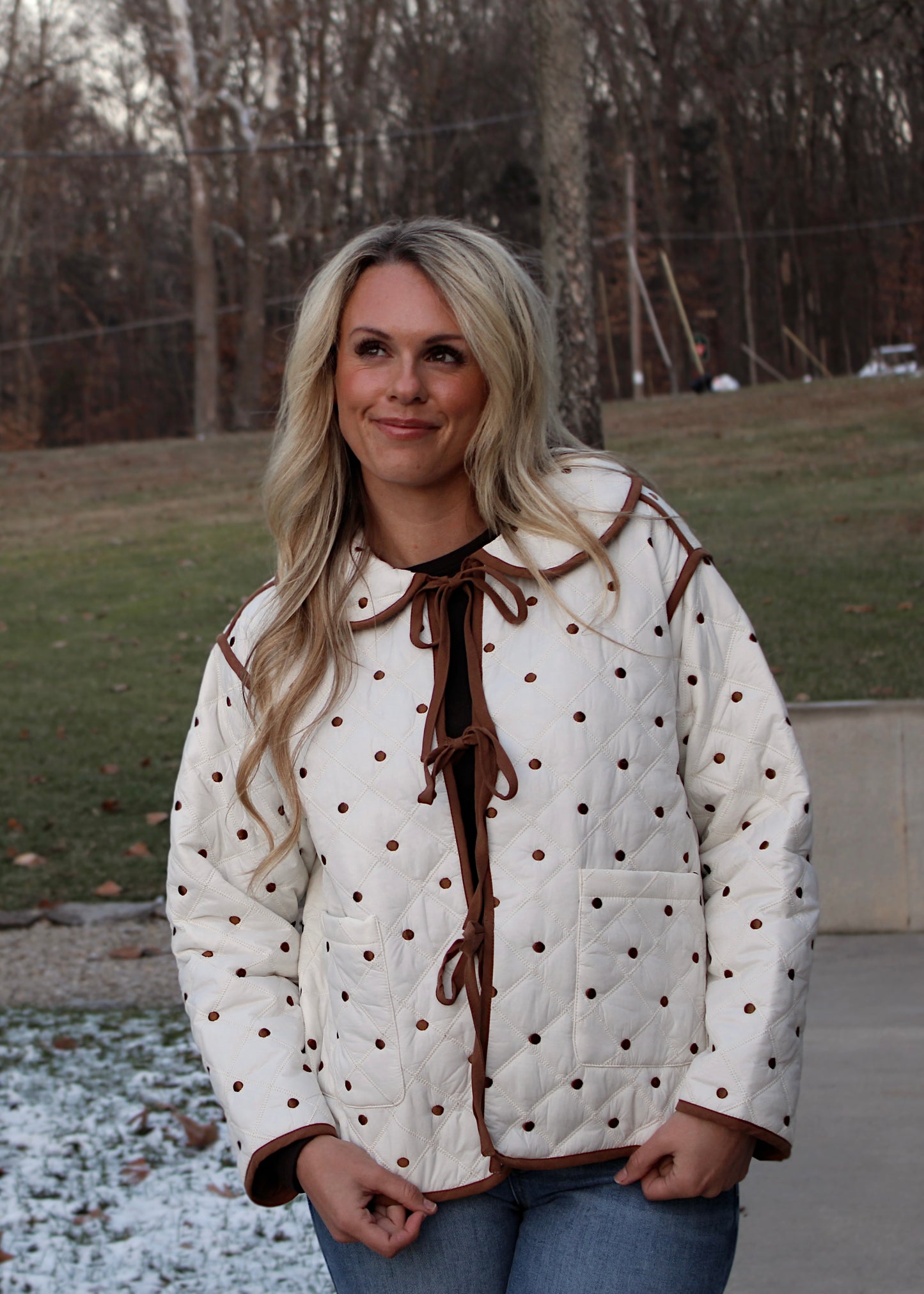 TWINKLE DOT - Quilted Spotted Jacket