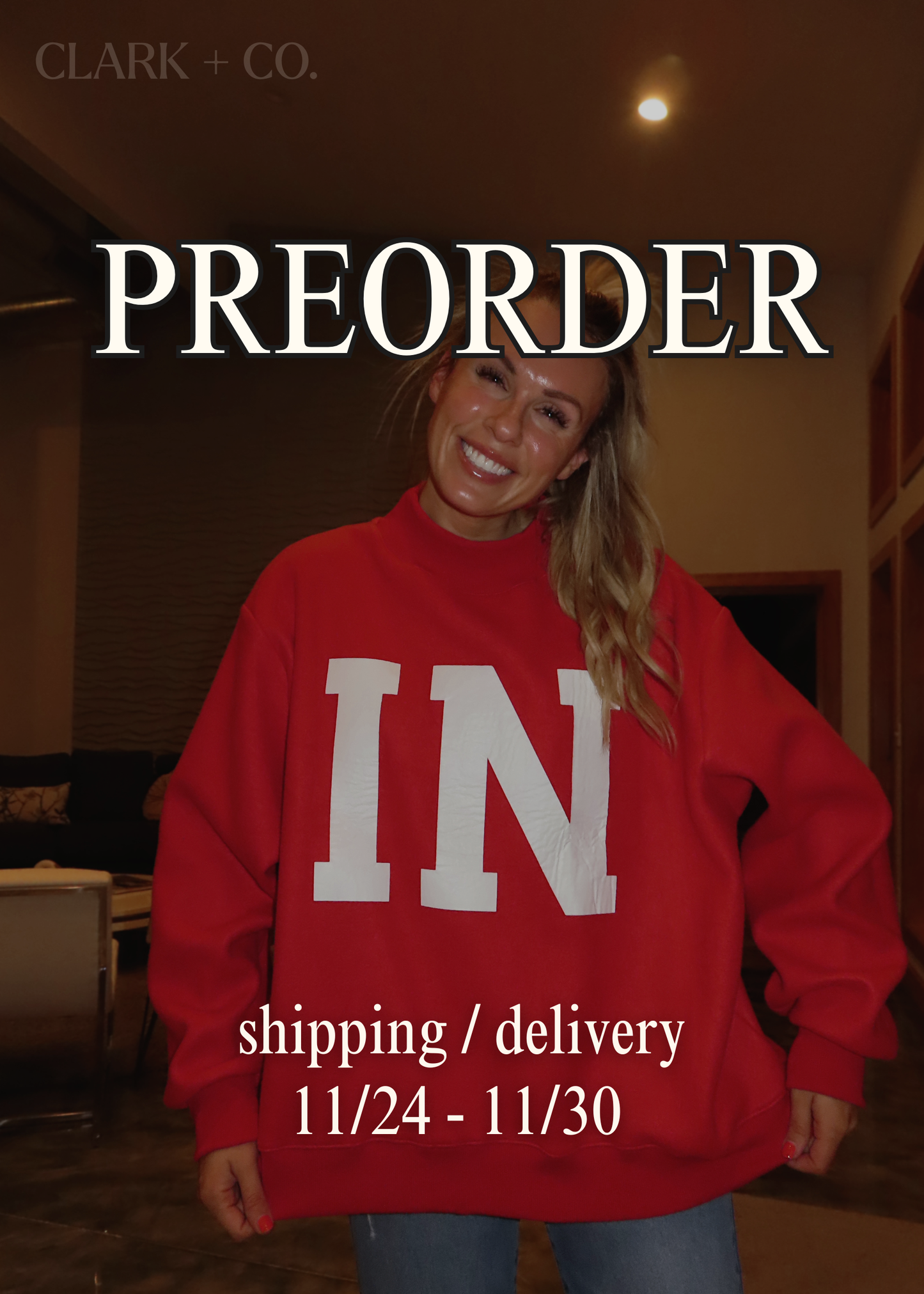 PREORDER - INDIANA Reversible Mockneck - Crimson