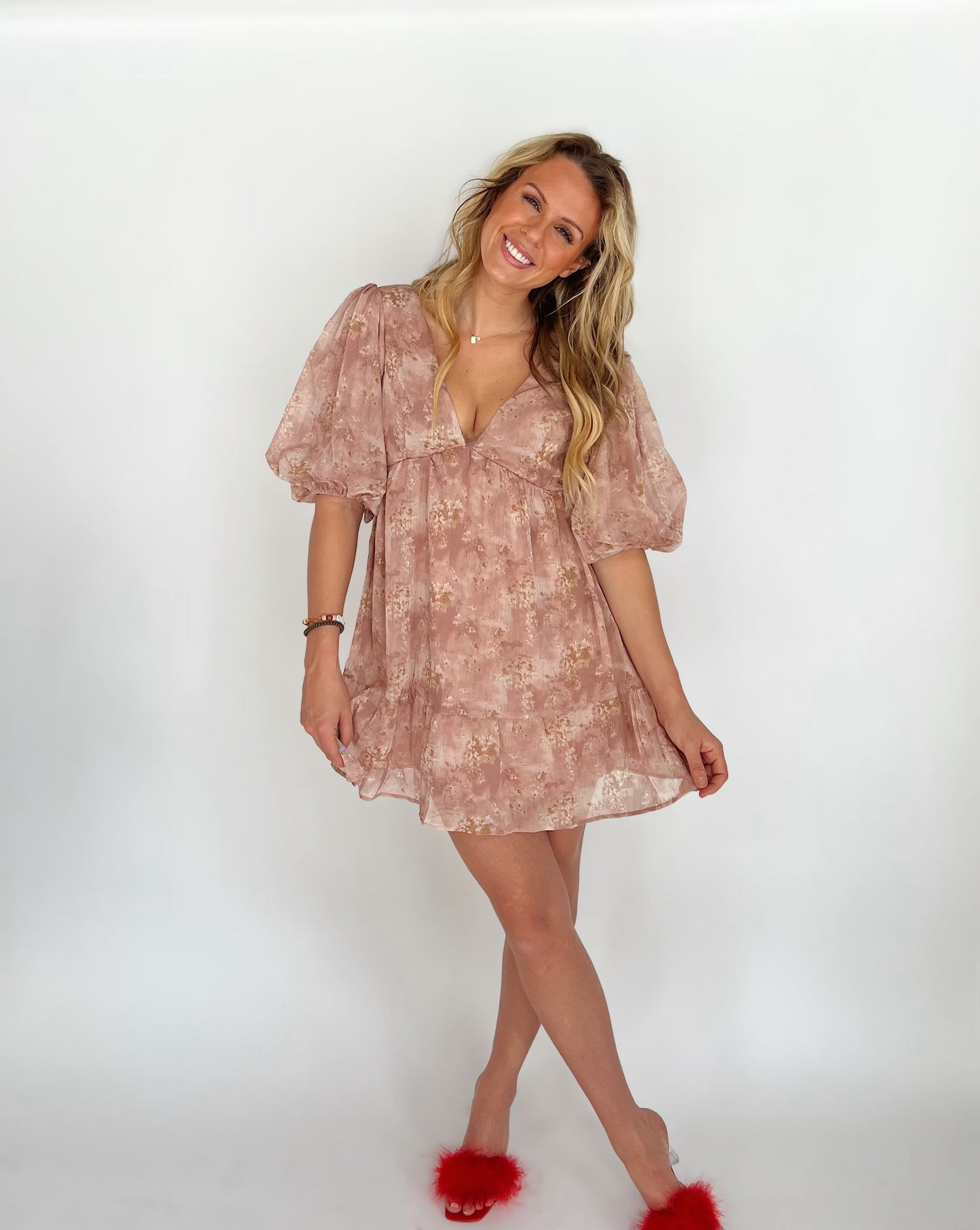 Be Mine - Floral Blush Dress