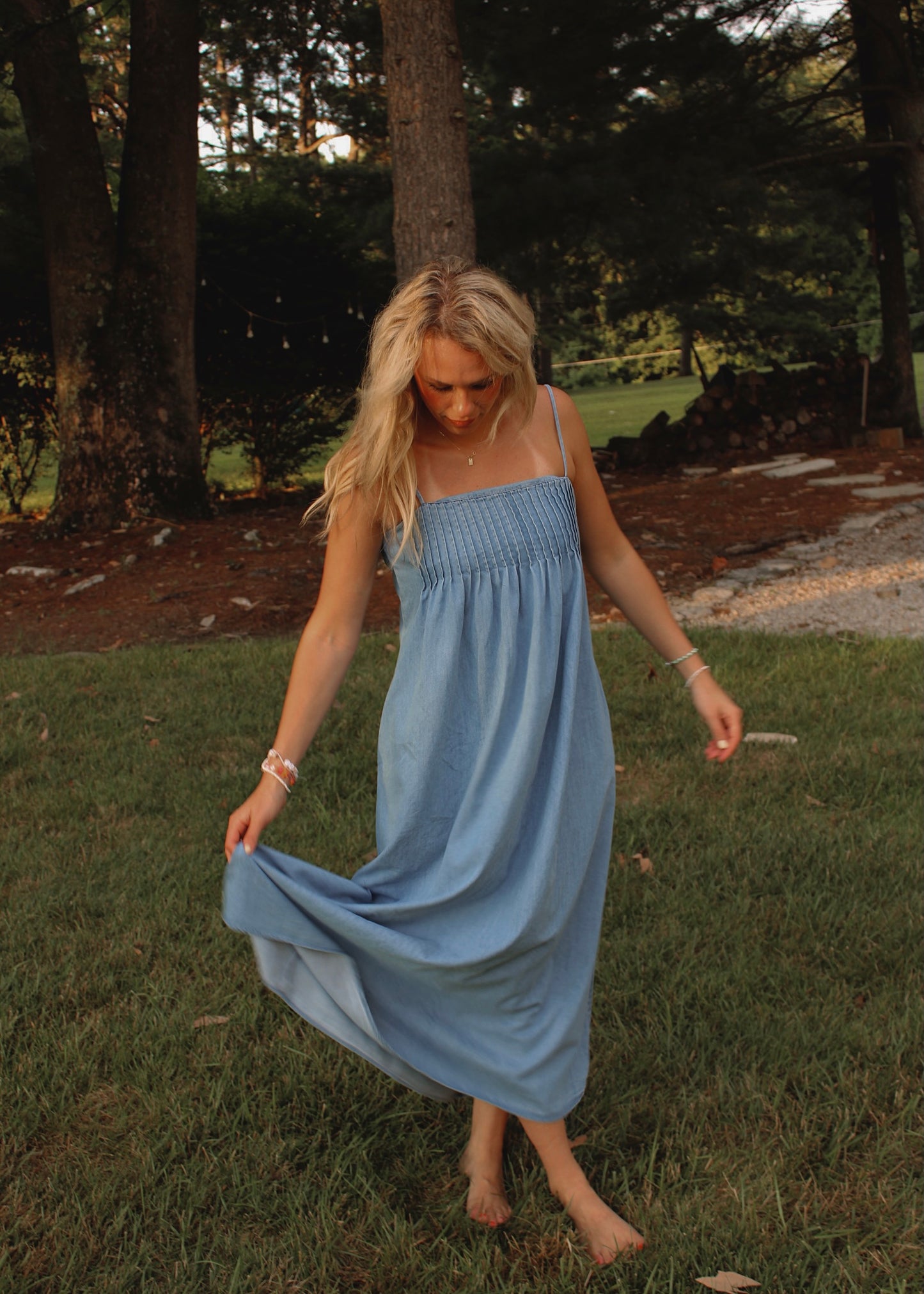 SIMPLY SUNKISSED • Denim Dress