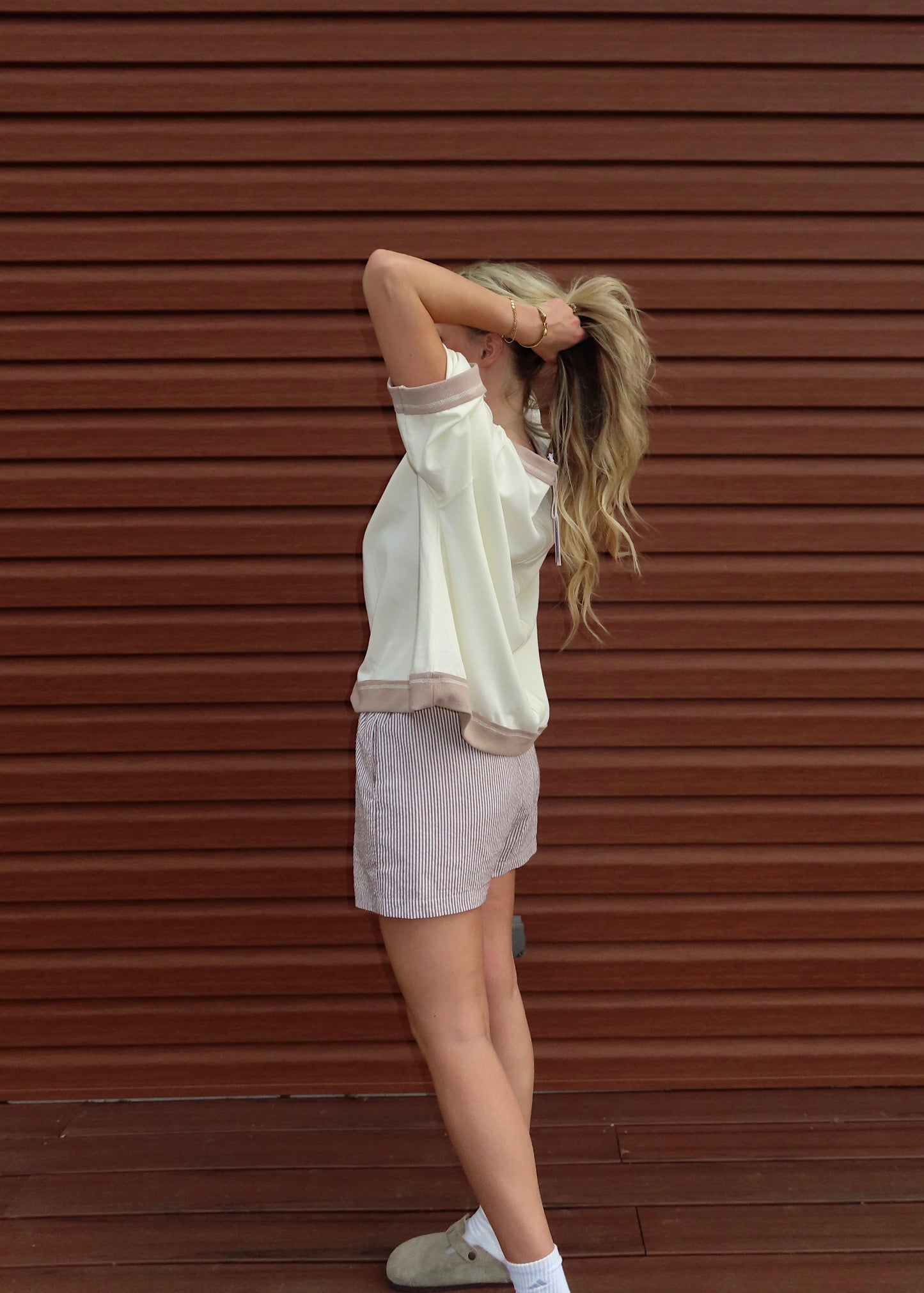 STAYCATION - Oversized Ivory Comfy Tee