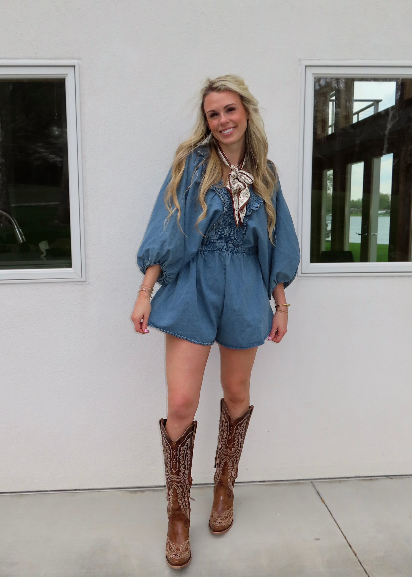 COASTAL COOL - Denim Romper