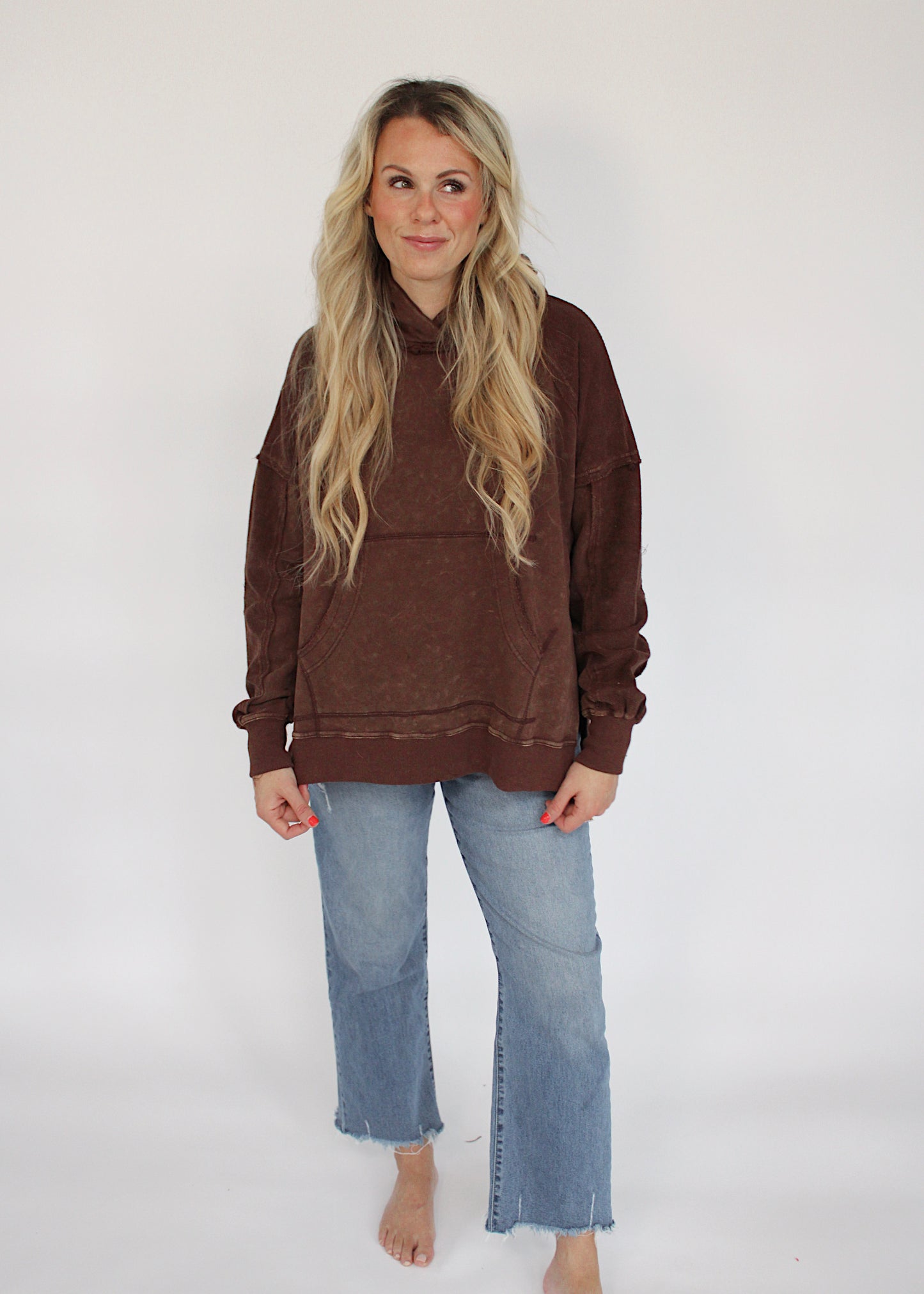 BROWNIE BATTER - Side Slit Hoodie
