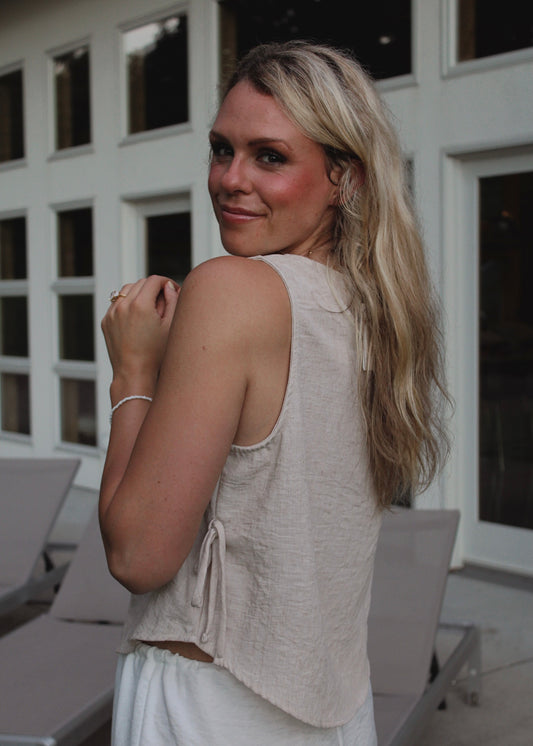 SANDBAR • Linen Tank