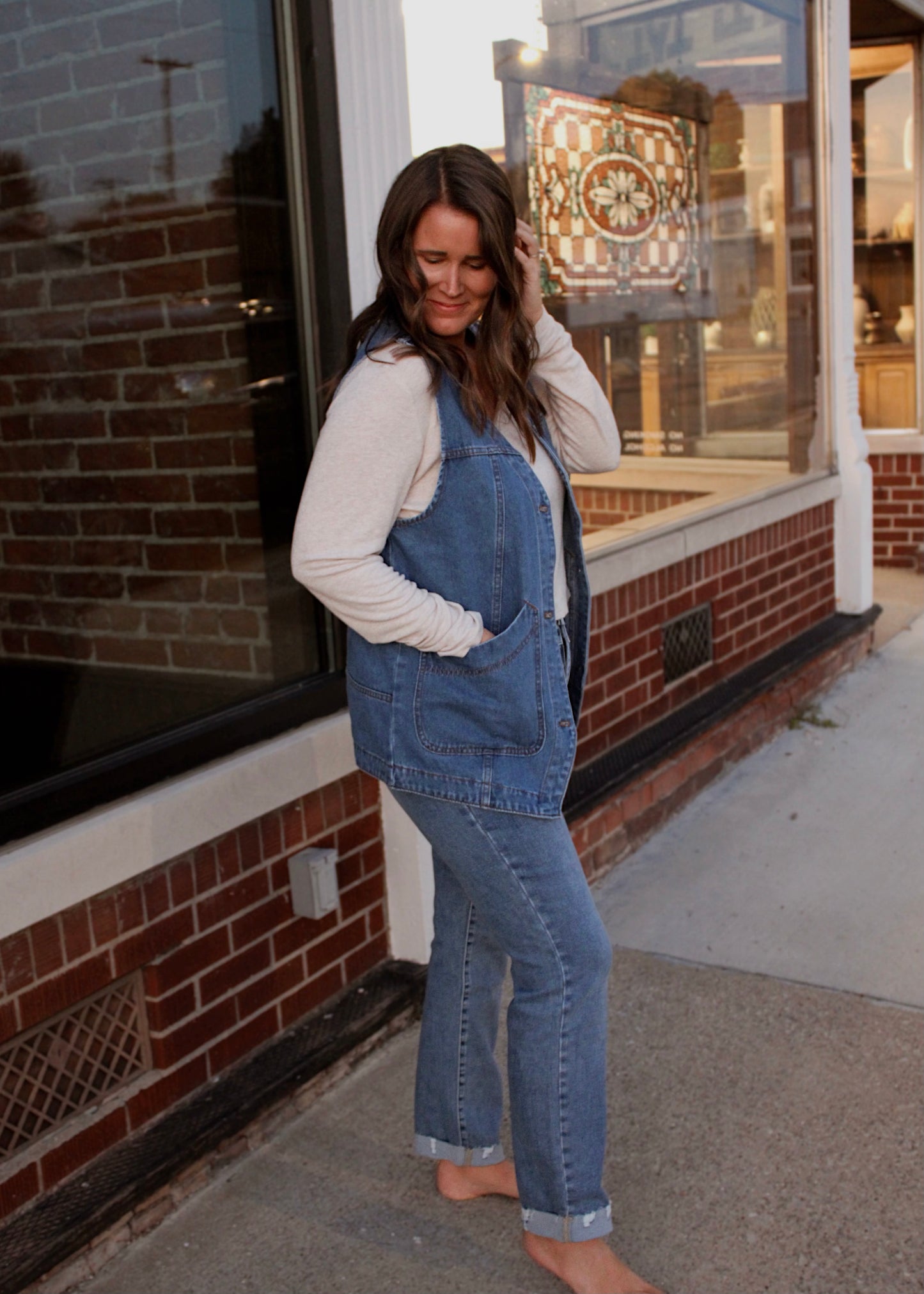 HARVEST SEASON - Denim Vest