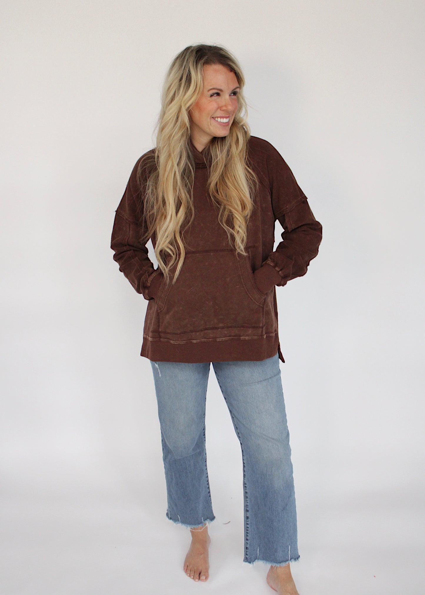 BROWNIE BATTER - Side Slit Hoodie