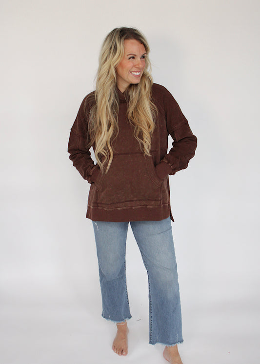 BROWNIE BATTER - Side Slit Hoodie