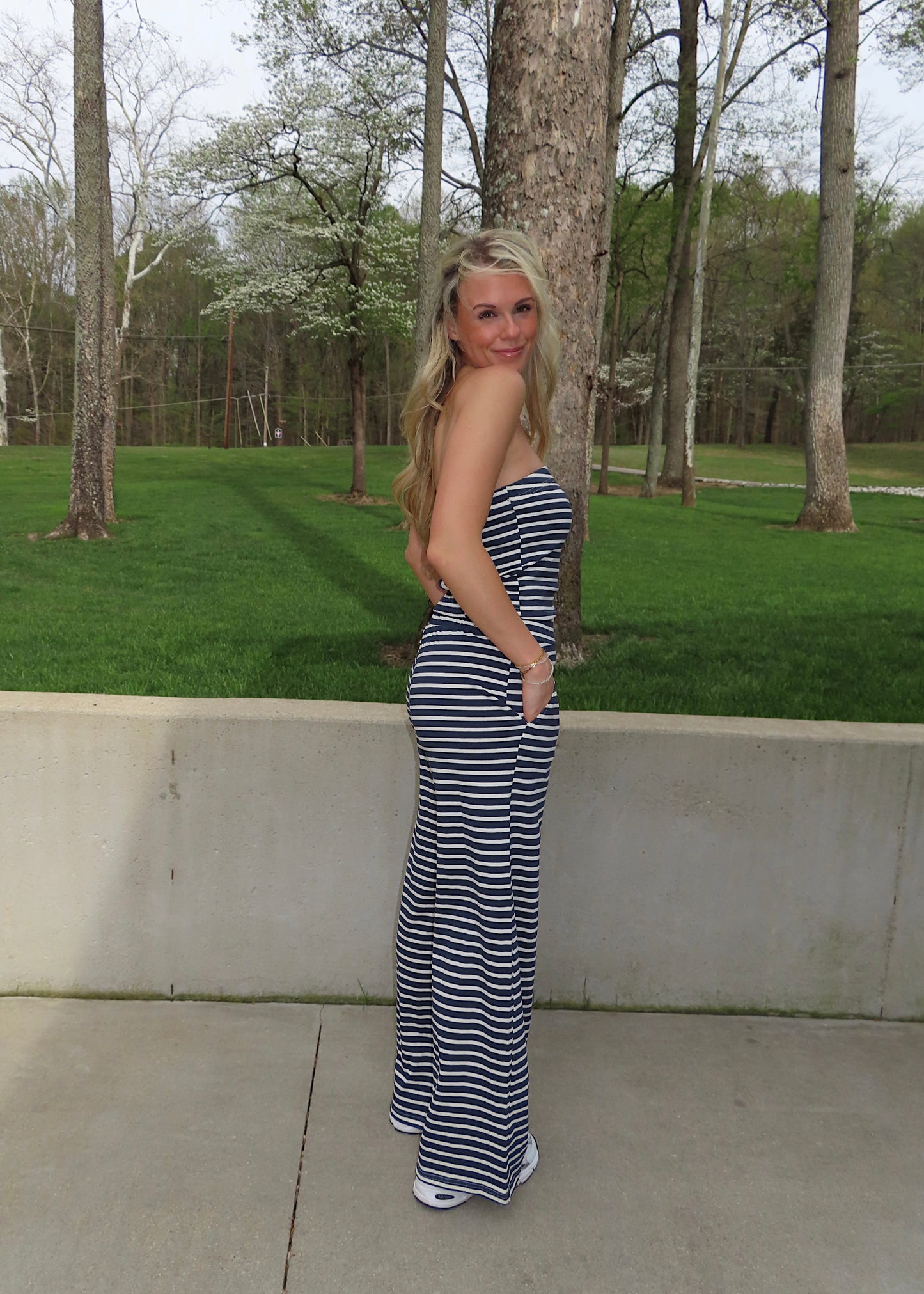 MIDNIGHT SAIL - Striped Matching Set