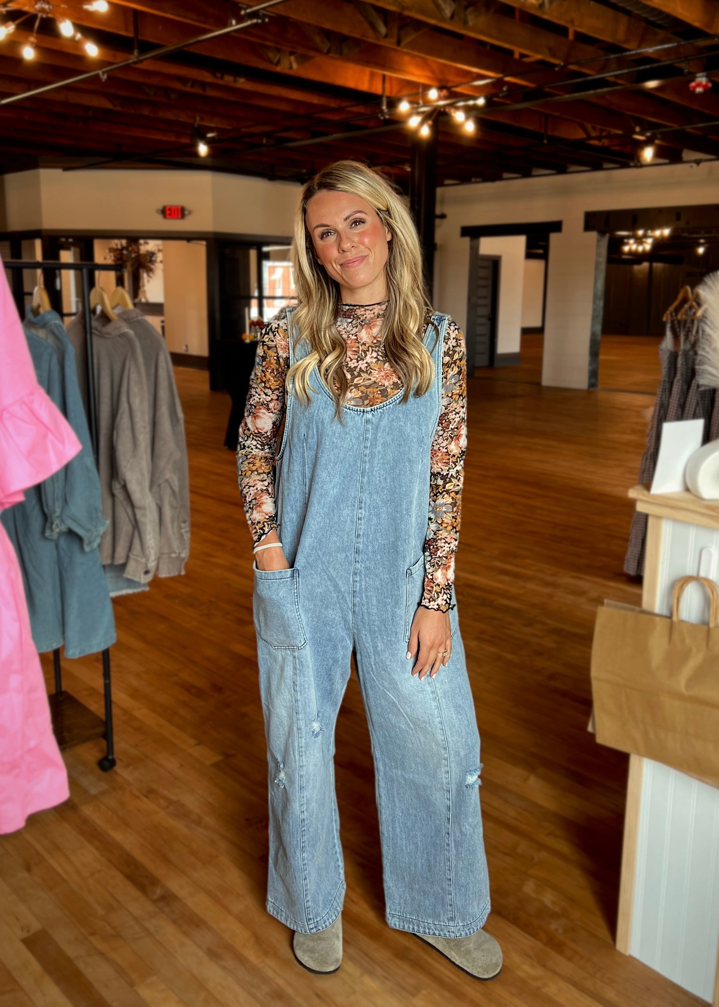 Denim Overalls