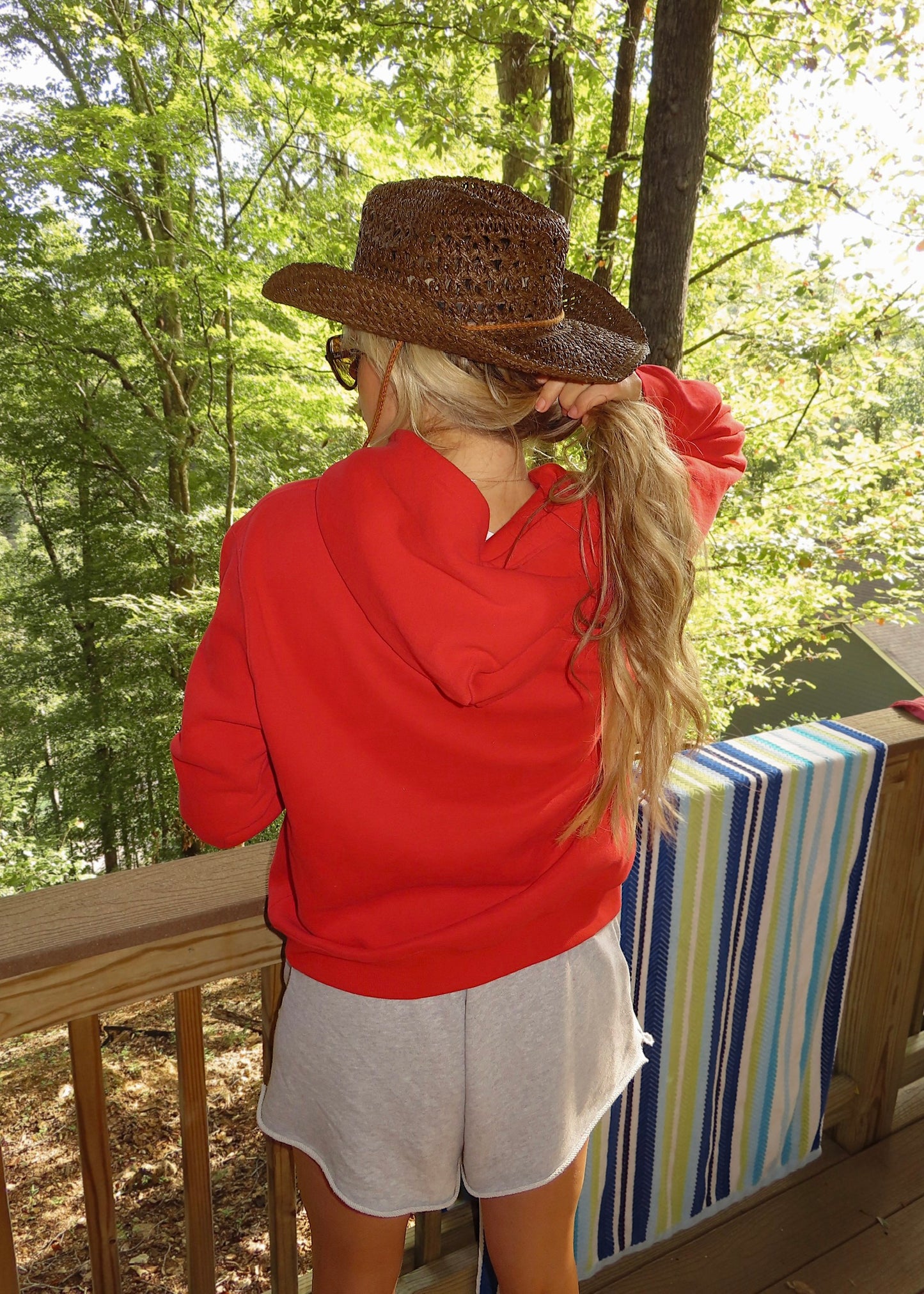 NO WAKE ZONE - Red Comfort Hoodie