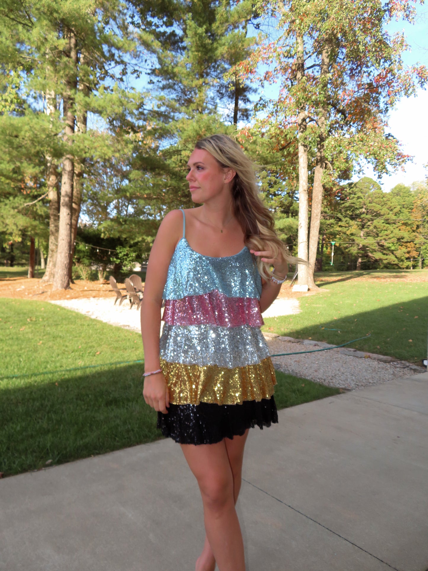 Karma - Sequin Tiered Dress