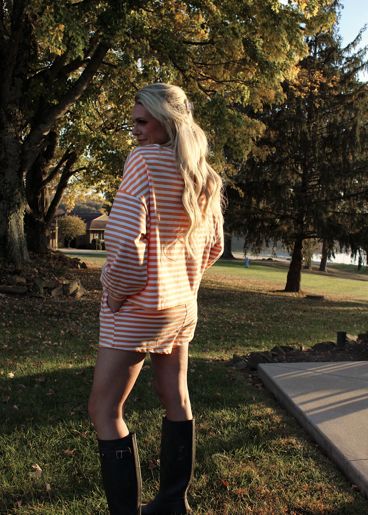 FIRESIDE SET - Striped Matching Set