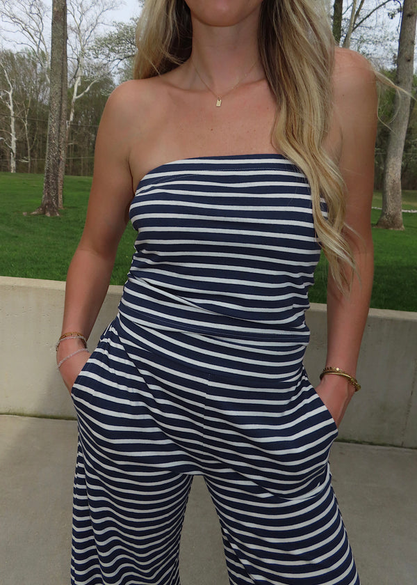 MIDNIGHT SAIL - Striped Matching Set