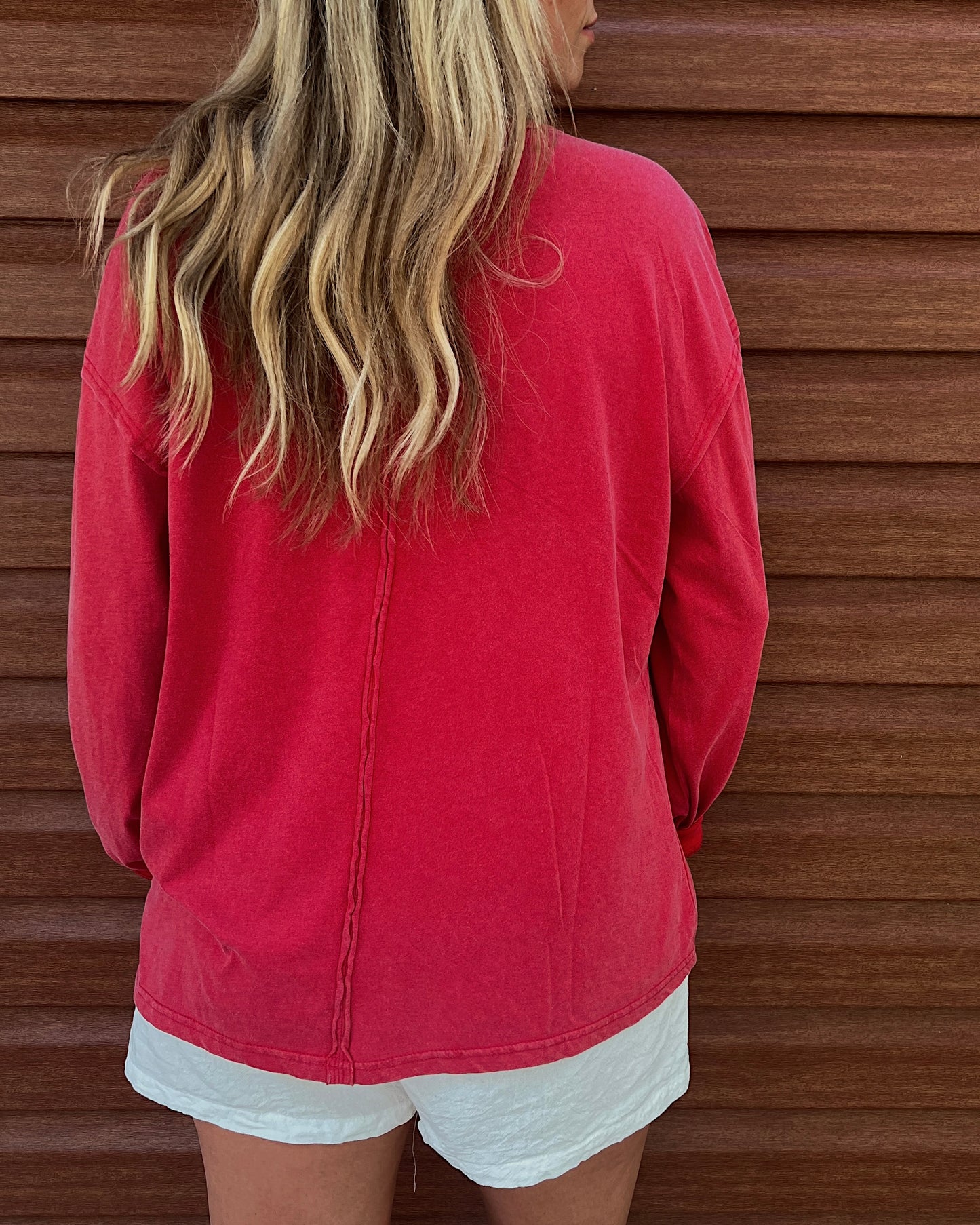 STRAWBERRY SODA - Mineral Wash Long Sleeve