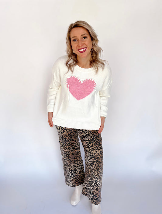 Love You More - Heart Sweater