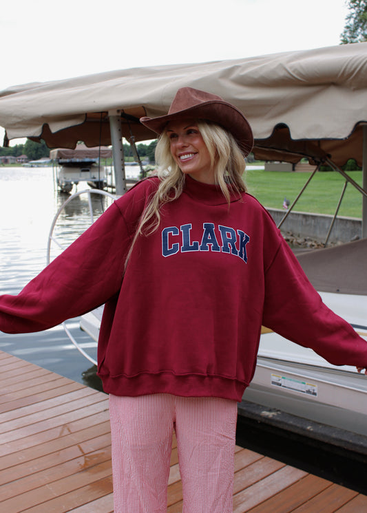CLARK - Burgundy Reversible Mockneck