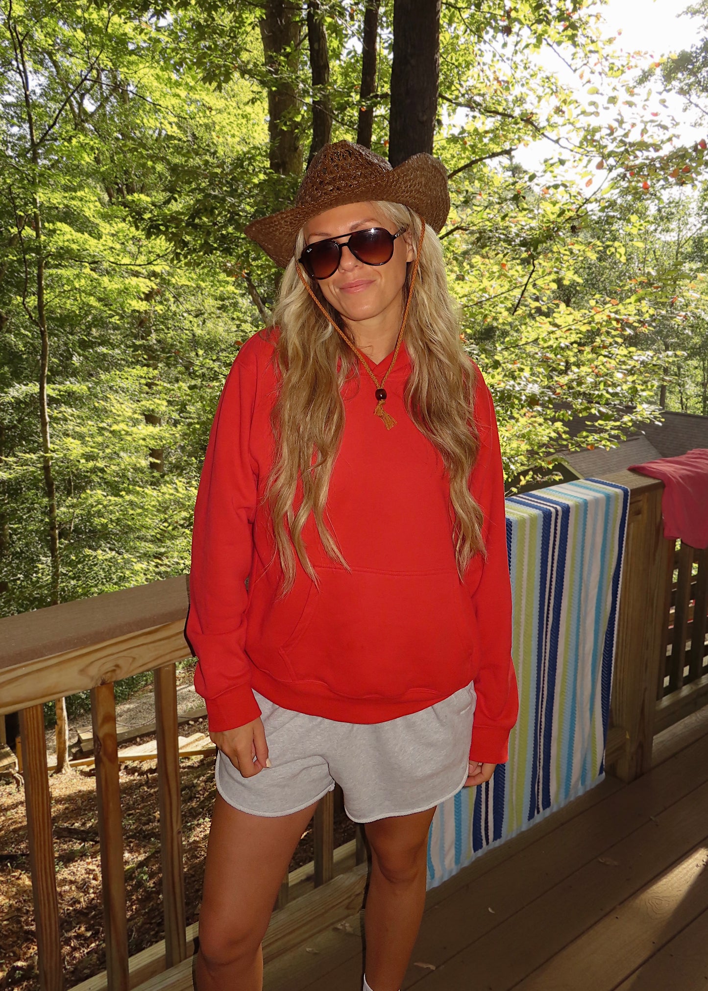 NO WAKE ZONE - Red Comfort Hoodie