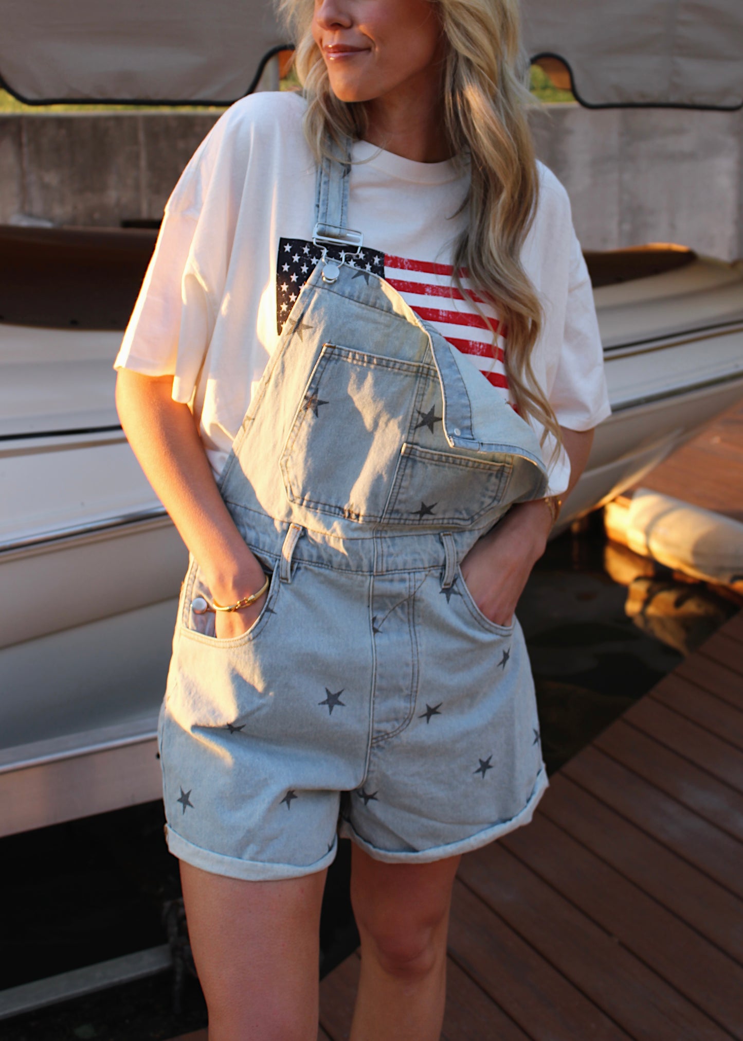 HOLIDAY HOUSE - Star Denim Overalls