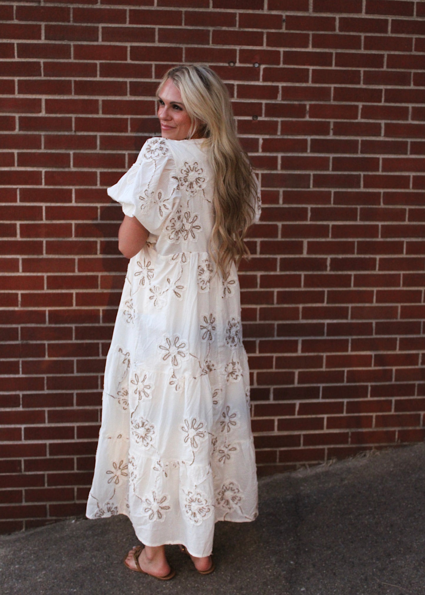 ONE + ONLY - Embroidered Maxi Dress