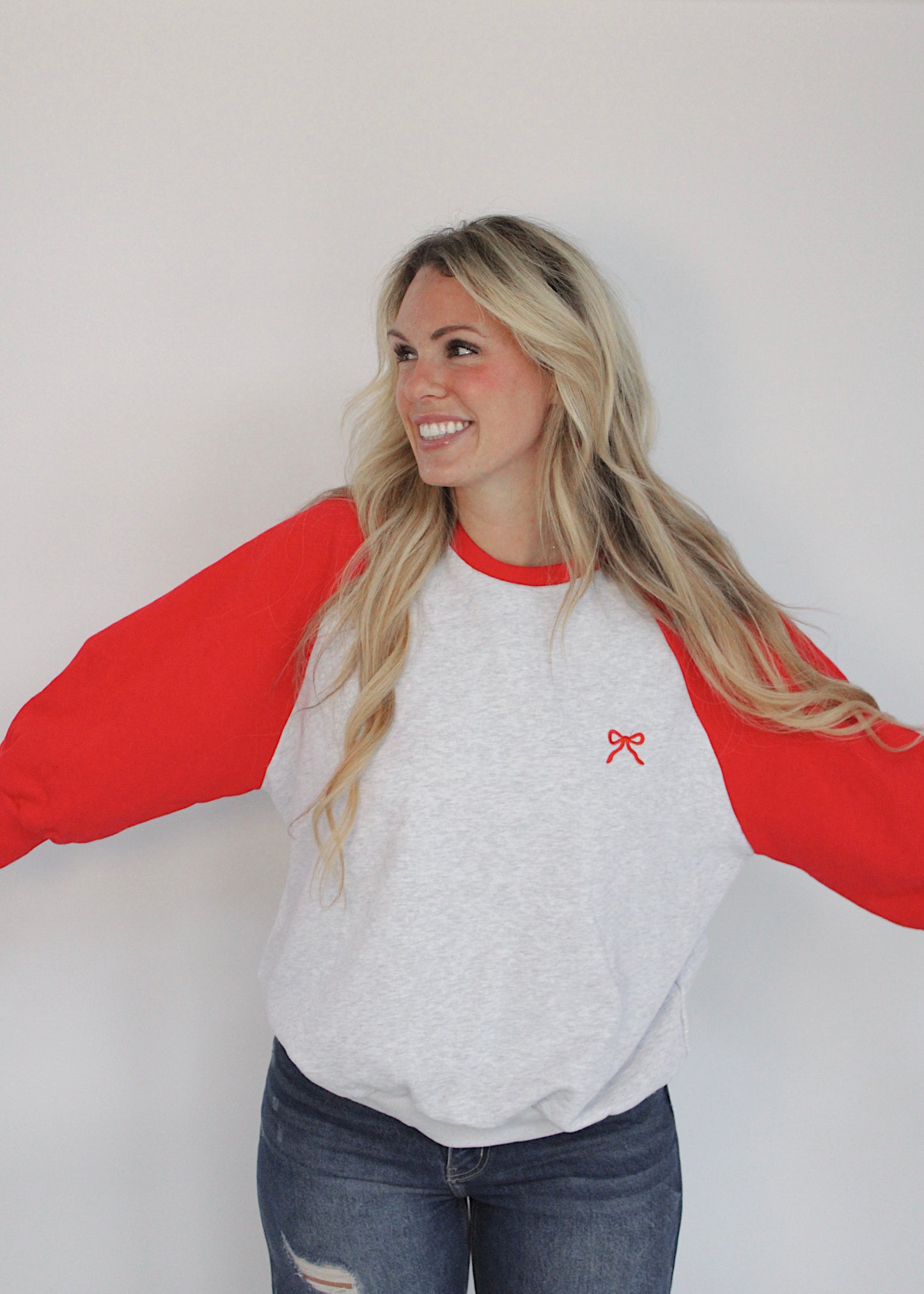 RED RIBBON - Varsity Comfy Top