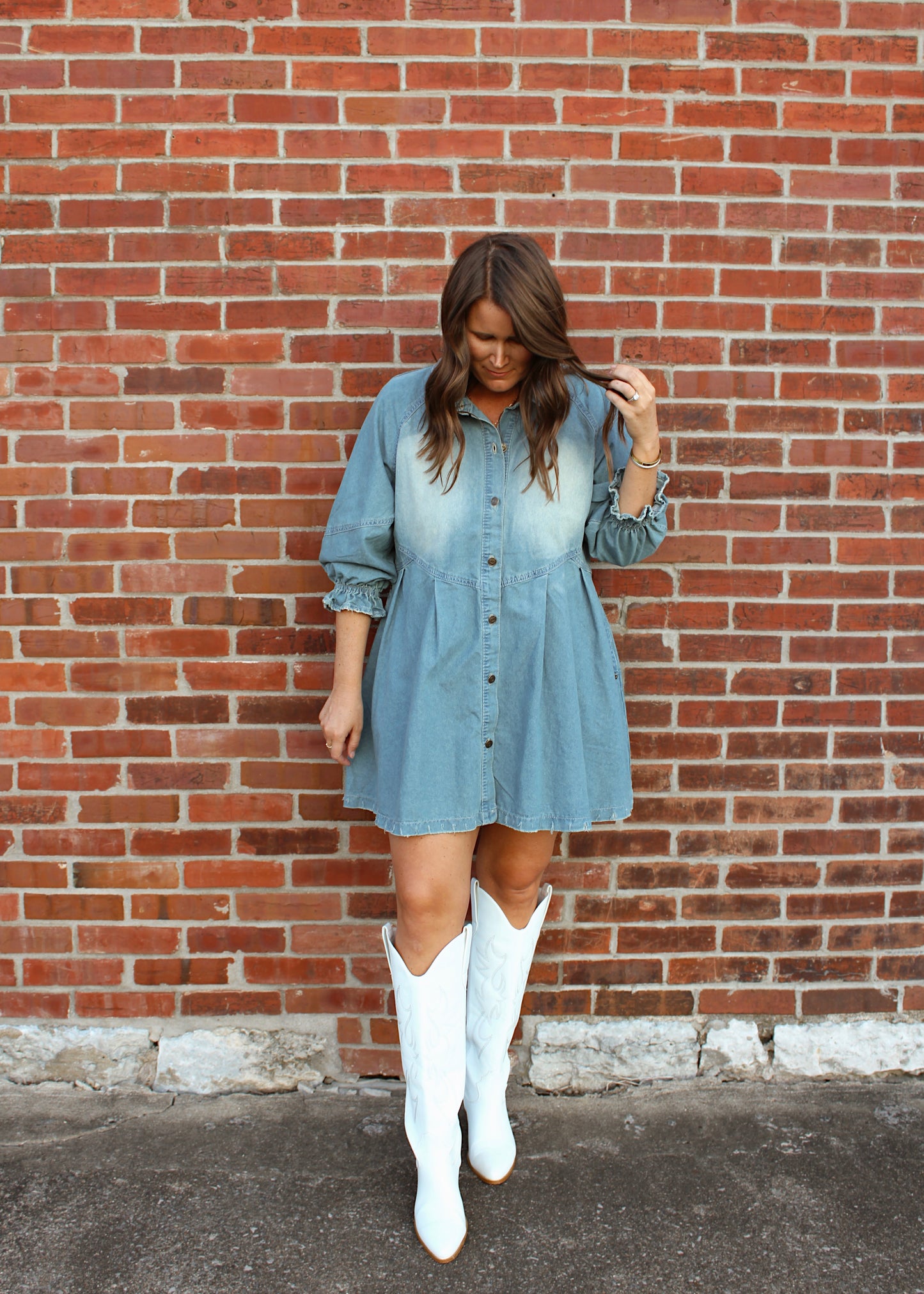 DENIM DREAMS - Button Down Denim Dress
