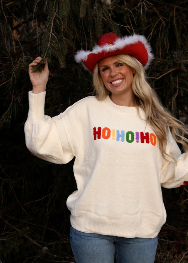 RESTOCK - HO HO HO! - Oversized Colorful Sweater