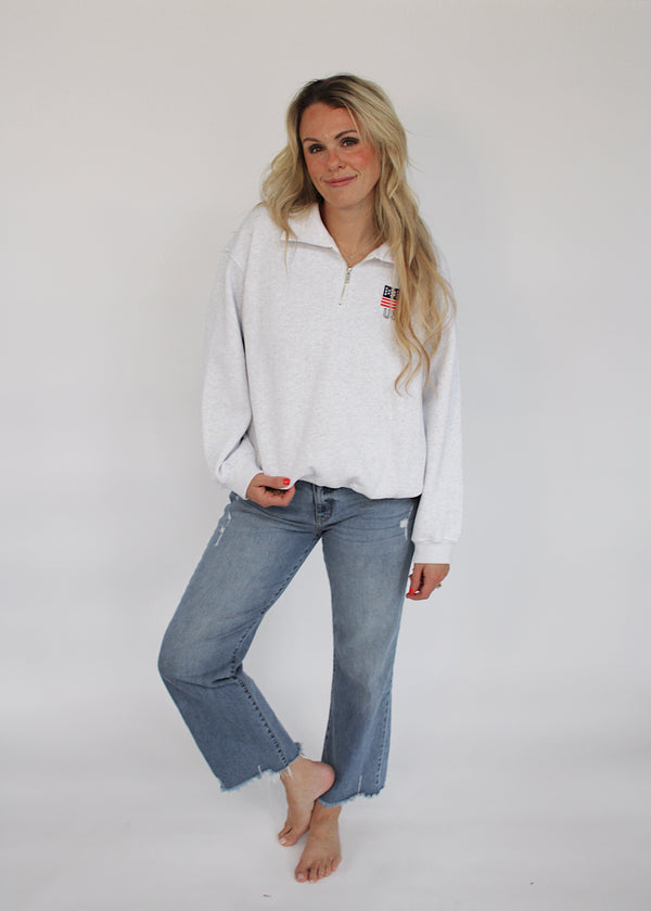 TEAM USA - Gray Quarter-Zip