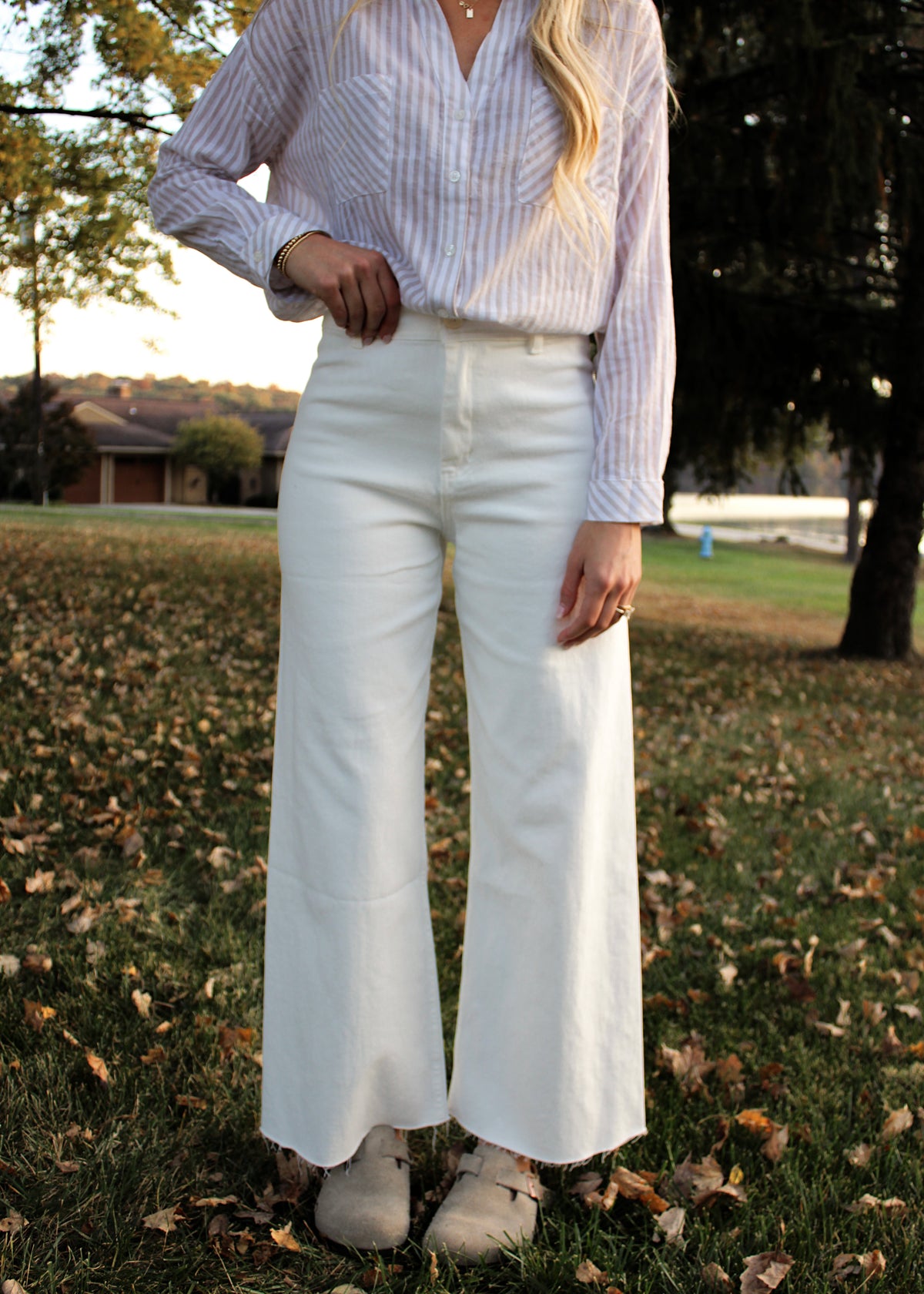APRÈS DENIM - White Straight Wide Leg