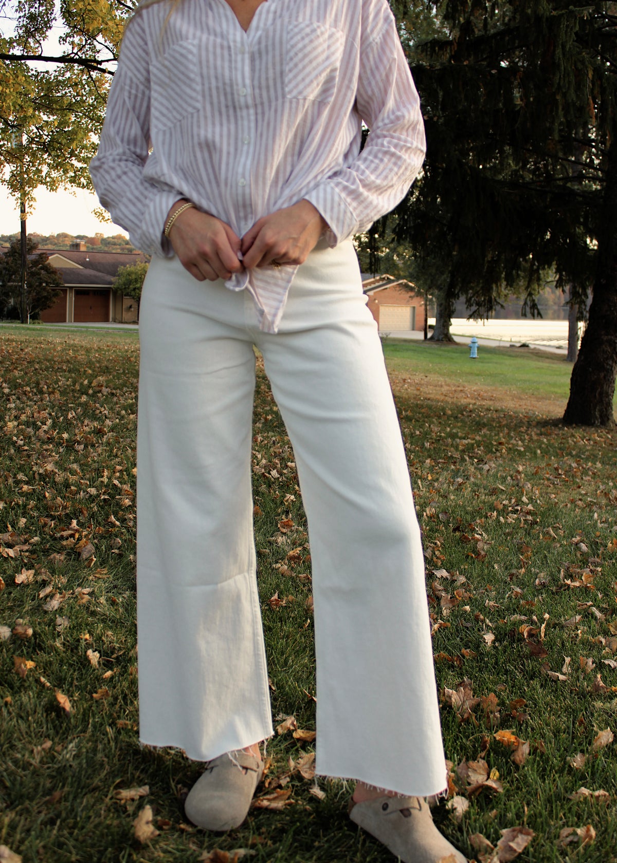 APRÈS DENIM - White Straight Wide Leg